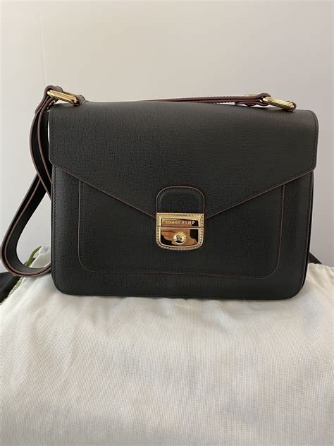 longchamp leather shoulder bag